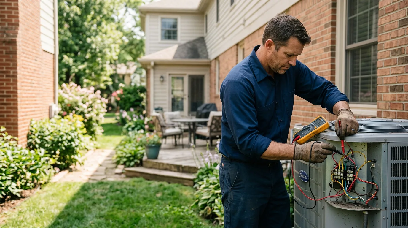 HVAC technician working near Wolford, ND
